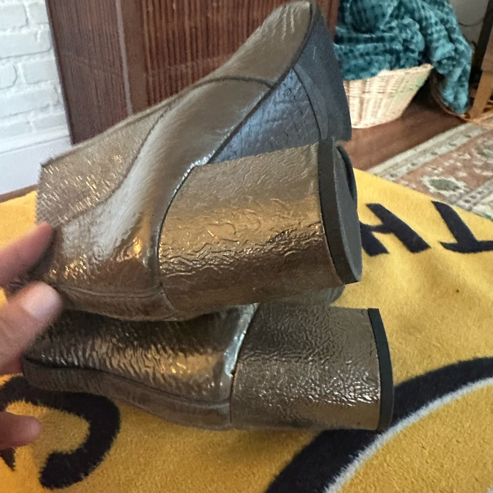 Pedro Garcia Shiny Brown Ankle Boots - Picture 5 of 7